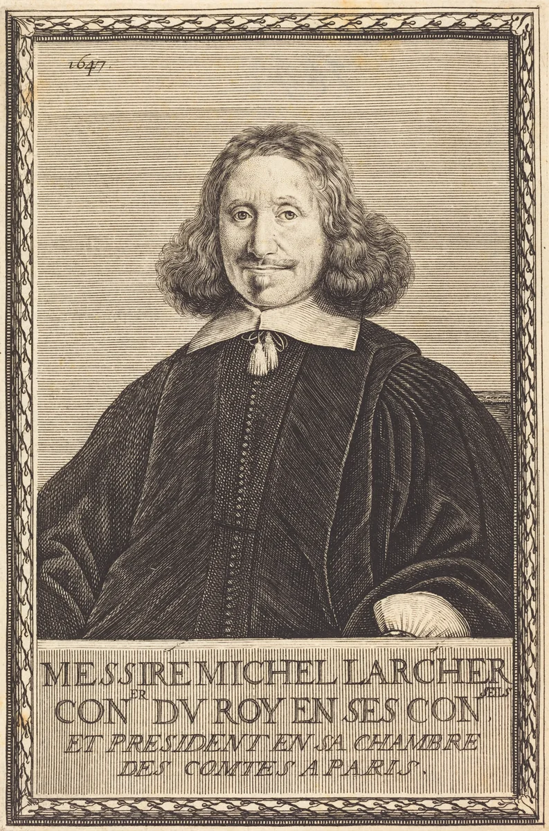 Michel Larcher by Abraham Bosse, print, 1647