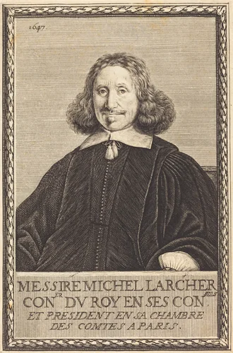 Michel Larcher by Abraham Bosse, print, 1647
