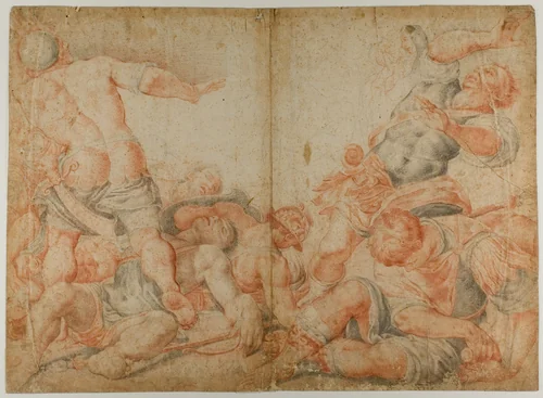 Resurrection by Santi di Tito, drawing, 1600-1699
