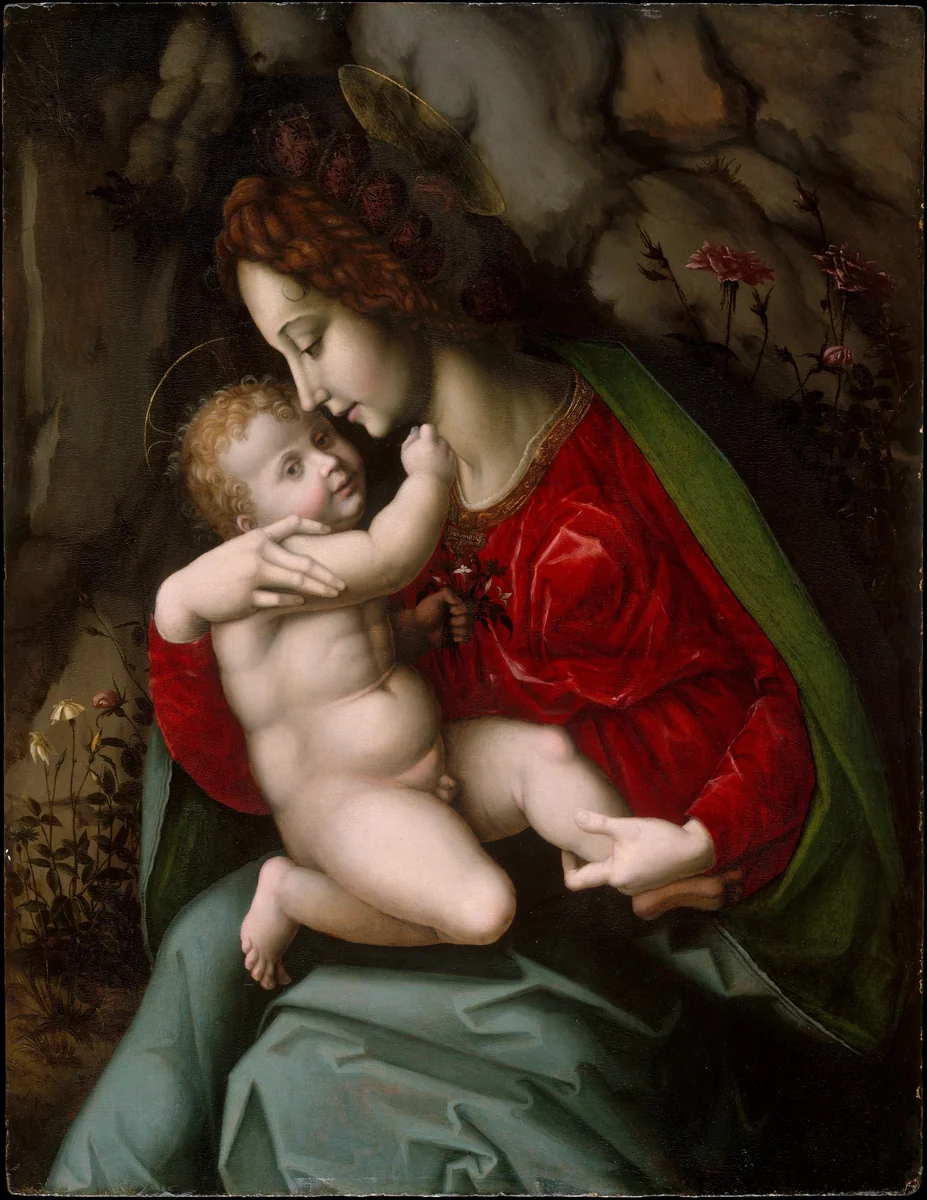 Madonna and Child by Bachiacca, painting, 1520-1523