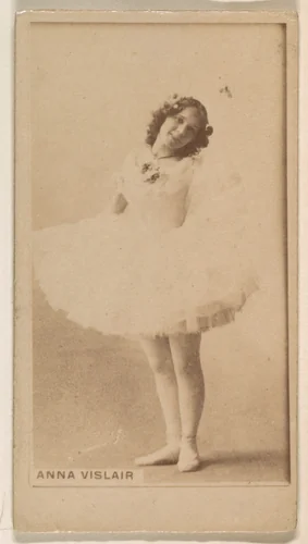 Anna Vislair, from the Actresses series (N245) issued by Kinney Brothers to promote Sweet Caporal Cigarettes by Kinney Brothers Tobacco Company, photograph, 1890