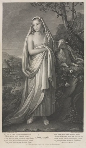 Innocence by Domenico Cunego, print, 1766