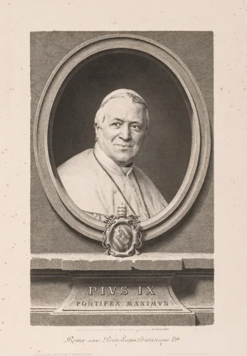 Pius IX by Claude-Ferdinand Gaillard, print, 1873