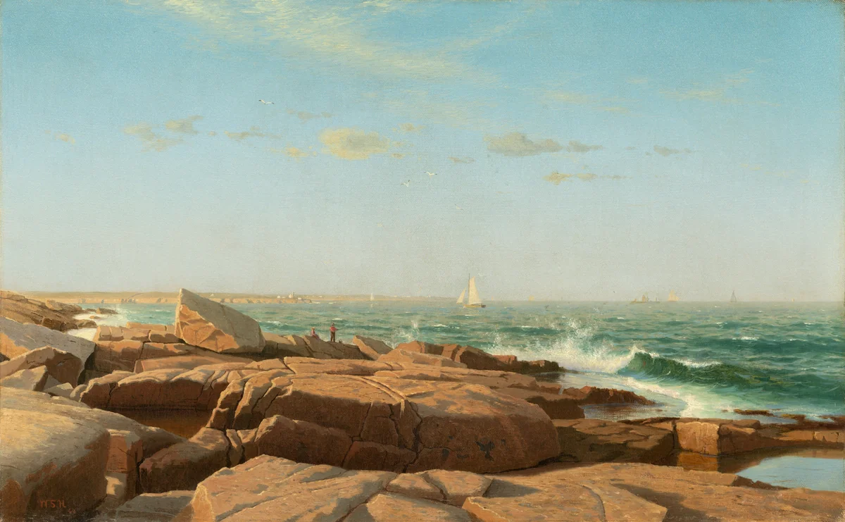 Narragansett Bay by William Stanley Haseltine, painting, 1864