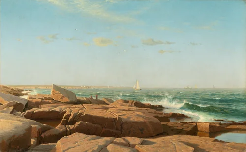 Narragansett Bay by William Stanley Haseltine, painting, 1864
