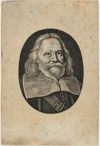 Portrait of Man in Oval by Unknown 19th Century, print, 1800-1899