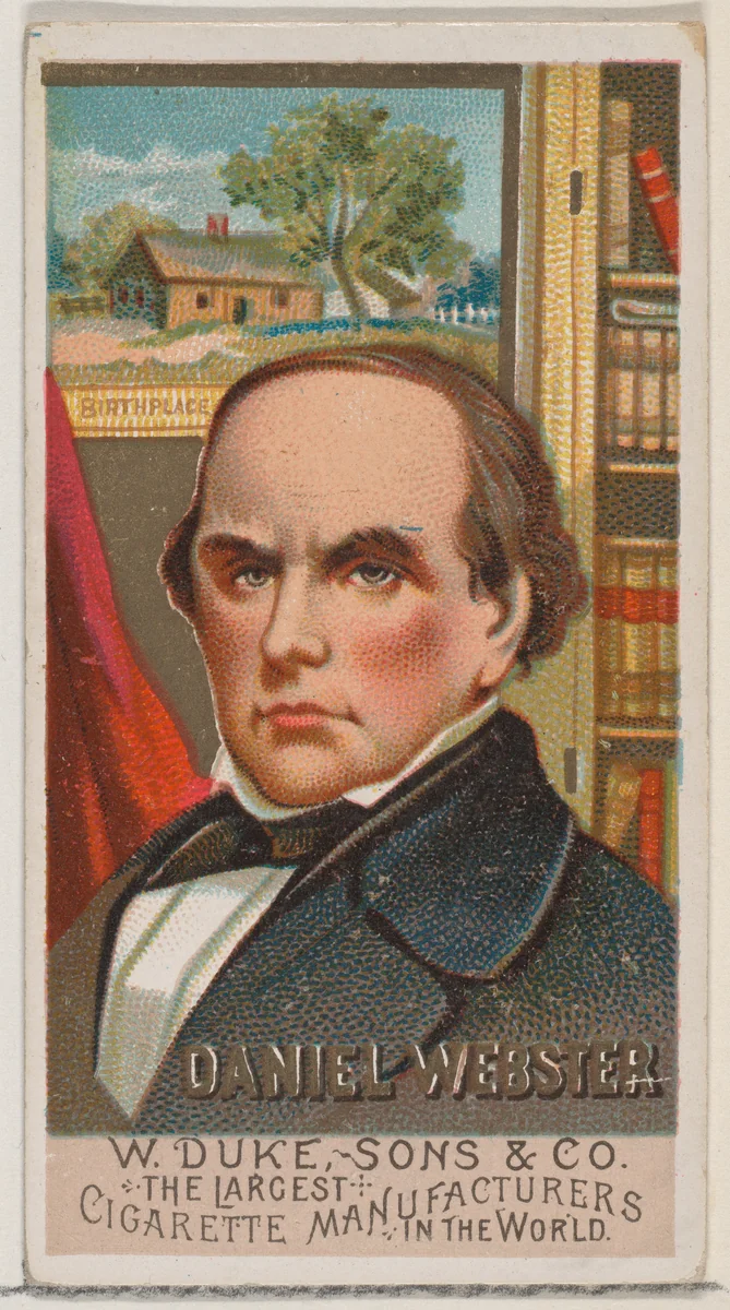 Daniel Webster, from the series Great Americans (N76) for Duke brand cigarettes by W. Duke, Sons & Co., print, 1888