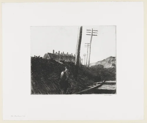 The Railroad by Edward Hopper, print, 1922