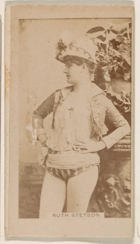 Ruth Stetson, from the Actresses series (N245) issued by Kinney Brothers to promote Sweet Caporal Cigarettes by Kinney Brothers Tobacco Company, photograph, 1890