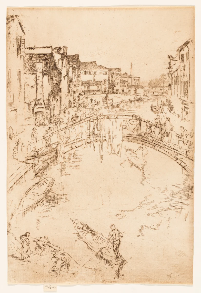 The Bridge, Santa Marta by James McNeill Whistler, print, 1879-1880