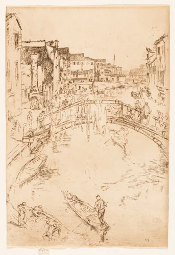 The Bridge, Santa Marta by James McNeill Whistler, print, 1879-1880