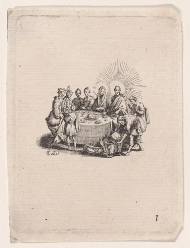 Les Noces de Cana (The Wedding at Cana), from Les Quatre Banquets (The Four Feasts) by Jacques Callot, print, 1618-1630