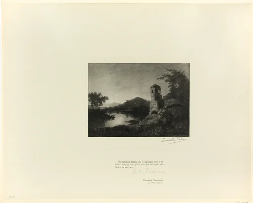 Cicero's villa, from Old English Masters by Timothy Cole, print, 1898