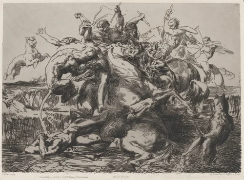 Surprise by François Nicolas Chifflart, print, 1845-1901