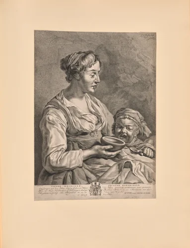 The Second Bohemian (Tweede Heidinne - Seconde Bohemienne) by Pieter de Mare, print, 1772-1796