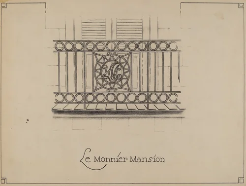 Wrought Iron Railing by Ray Price, index of american design, 1936