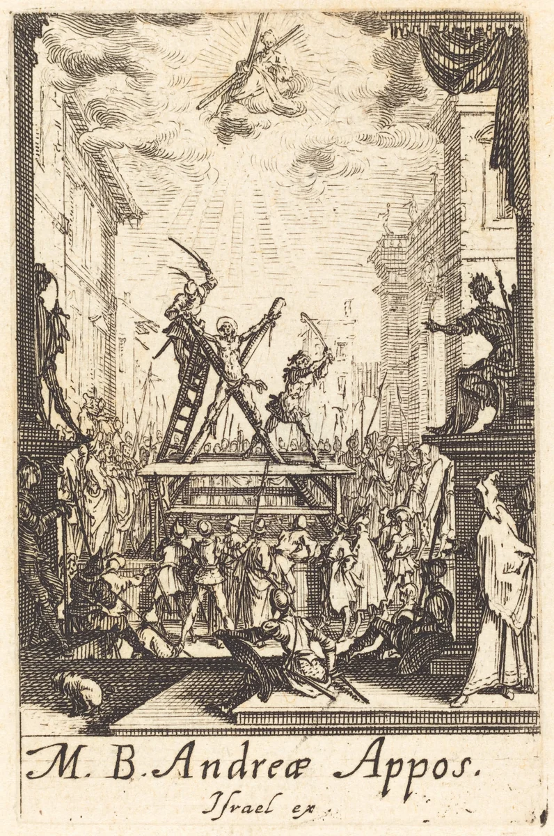 The Martyrdom of Saint Andrew by Jacques Callot, print, 1634-1635