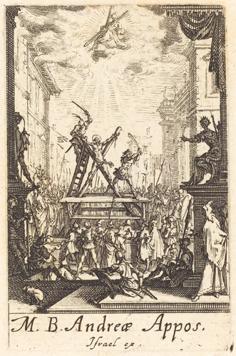 The Martyrdom of Saint Andrew by Jacques Callot, print, 1634-1635