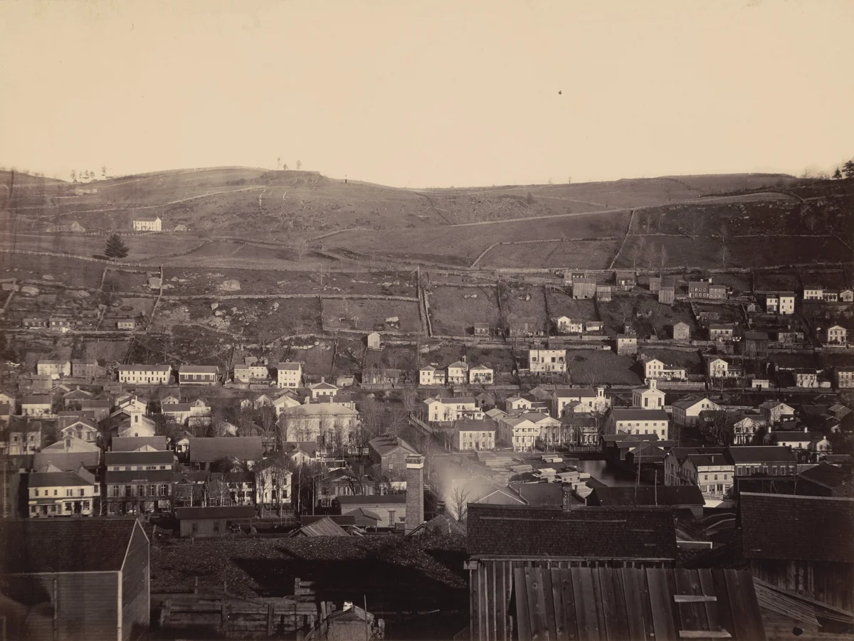 Honesdale, Section 3, Del. & Hudson Canal Co. by Thomas H. Johnson, photograph, 1858-1868