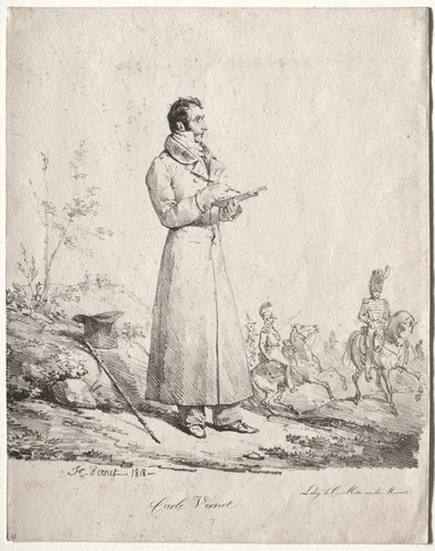 Antoine Charles Horace Vernet, called Carle by Horace Vernet, print, 1818