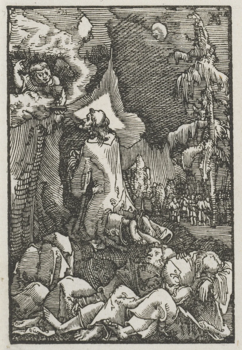 The Fall and Redemption of Man: Christ on the Mount of Olives by Albrecht Altdorfer, print, 1510-1520