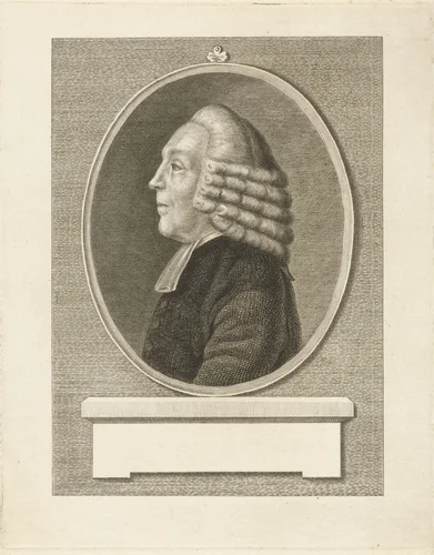 Portret van Henricus Hoogeveen by Pieter de Mare, print, 1768-1796