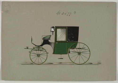 Brougham #3477a by Brewster & Co., drawing, 1878