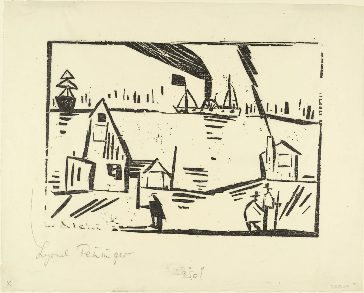 Estuary (Mündung) by Lyonel Feininger, print, 1921