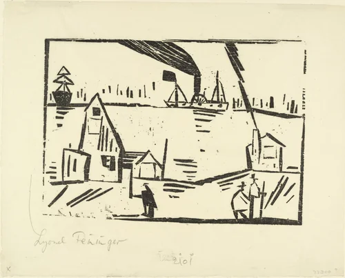 Estuary (Mündung) by Lyonel Feininger, print, 1921