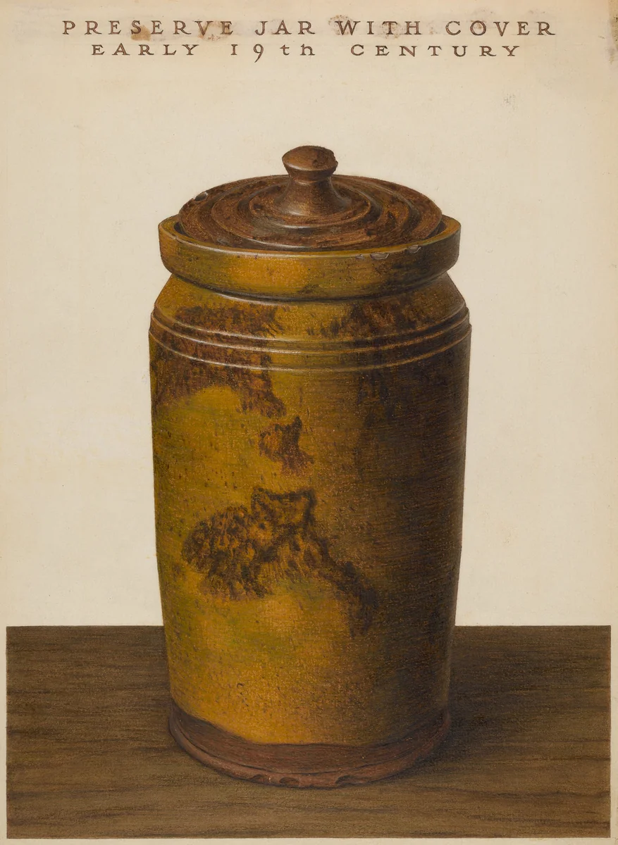 Preserve Jar by John Matulis, index of american design, 1936