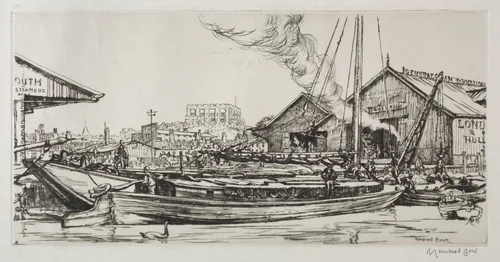 Norwich Castle by Muirhead Bone, print