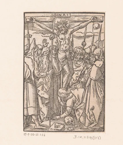 Kruisiging van Christus by Unknown, print, 1552