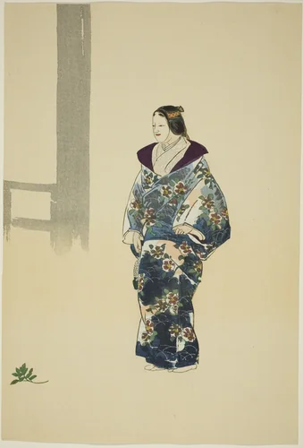 Tomonaga, from the series "One Hundred No Dramas (Nogaku hyakuban)" by Tsukioka Kogyo, print, 1893-1908