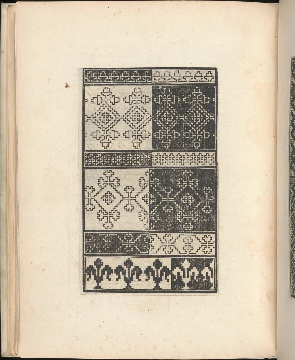 Esemplario di lavori, page 10 (verso) by Nicolò Zoppino, book, 1529