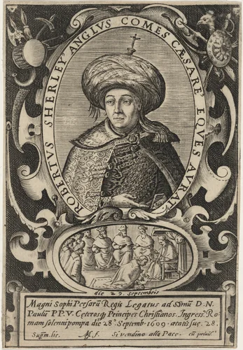 Sir Robert Shirley by Matthäus Greuter, print, 1564-1638