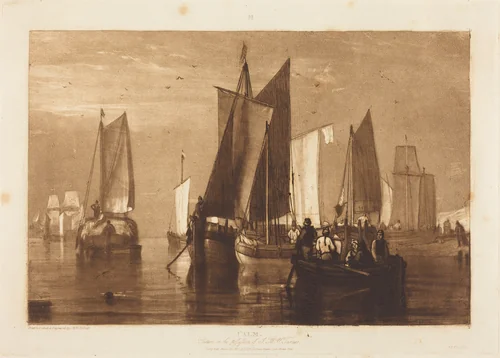 Calm by Joseph Turner, print, 1812