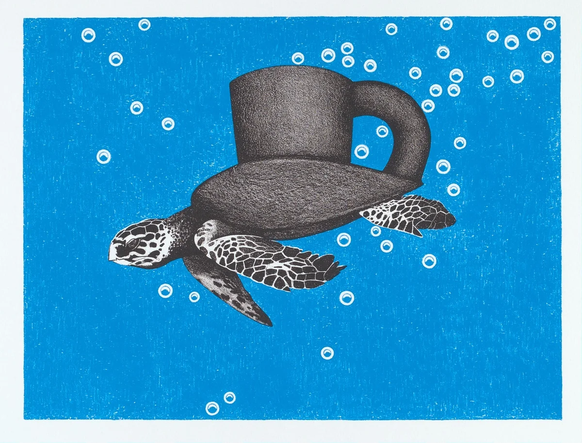 Sea Turtle Cup by Ken Price
Robert Rogers, print, 1969