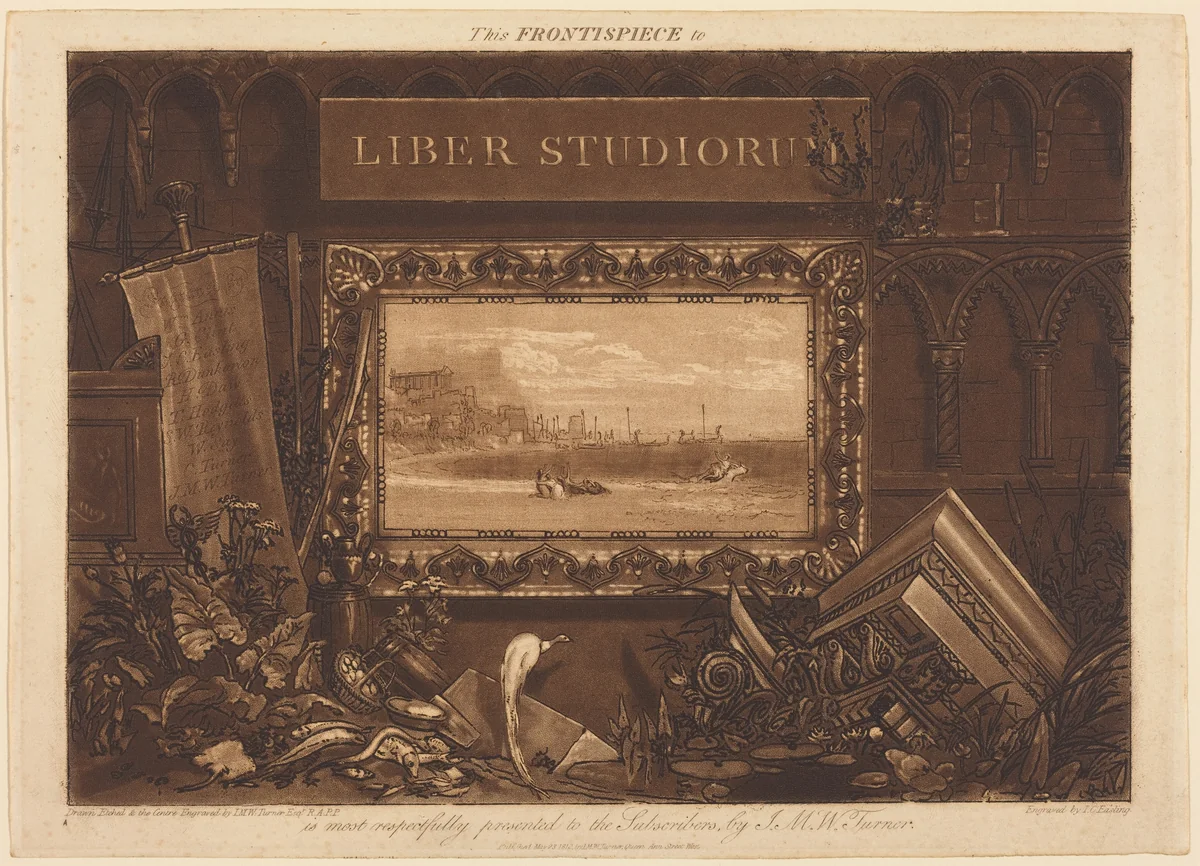 Frontispiece by Joseph Mallord William Turner, print, 1812