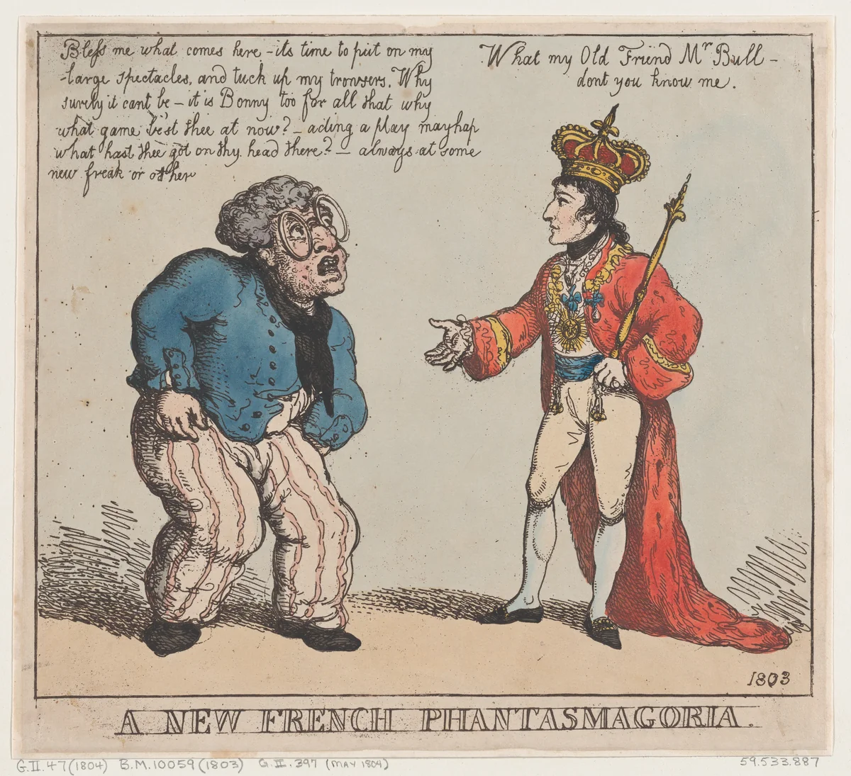 A New French Phantasmagoria by Thomas Rowlandson, print, 1803