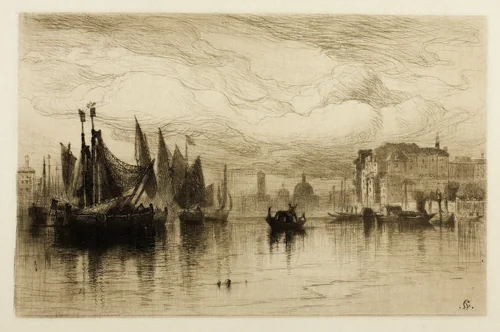 A Cloudy Day in Venice by Samuel Colman, print, 1881