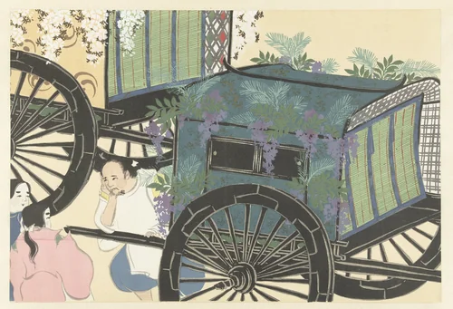 Wisteria by Kamisaka Sekka, print, 1909