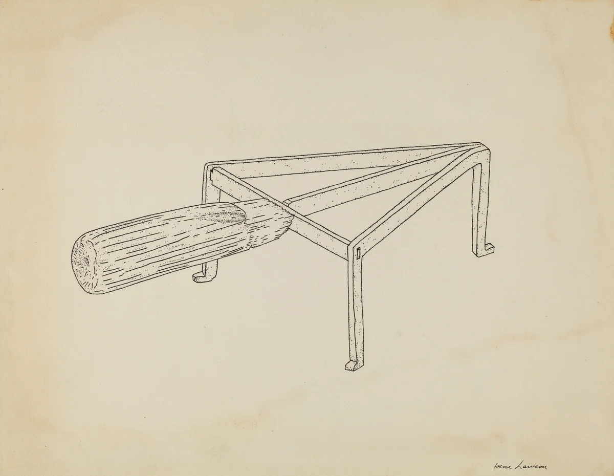 Flat Iron Holder by Irene Lawson, index of american design, 1939