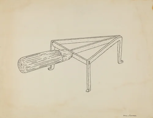 Flat Iron Holder by Irene Lawson, index of american design, 1939