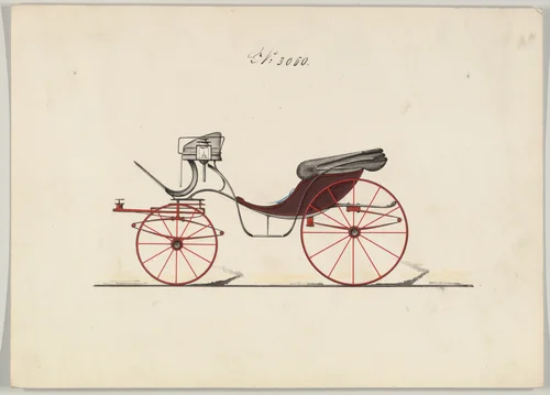 Cabriolet #3060 by Brewster & Co., drawing, 1874