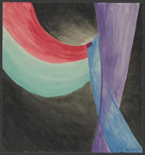 Colored Rhythm: Study for the Film by Léopold Survage, drawing, 1913