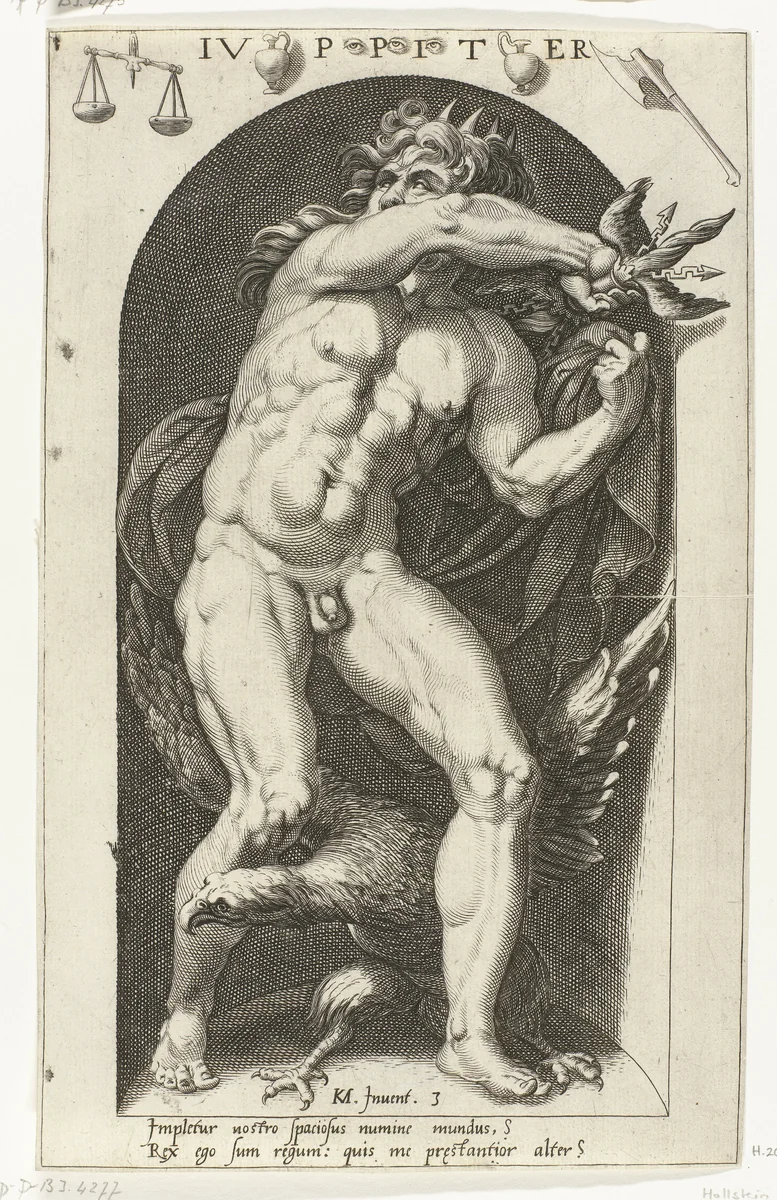 Jupiter by Nicolaas Braeu, print, 1598