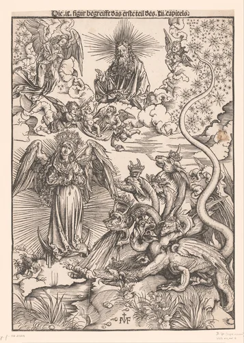 Blazen van de zevende bazuin by Unknown, print, 1502