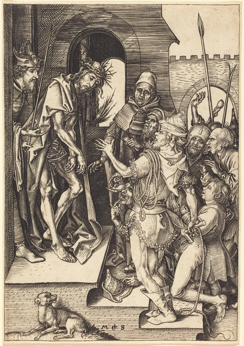 Ecce Homo by Martin Schongauer, print, 1480