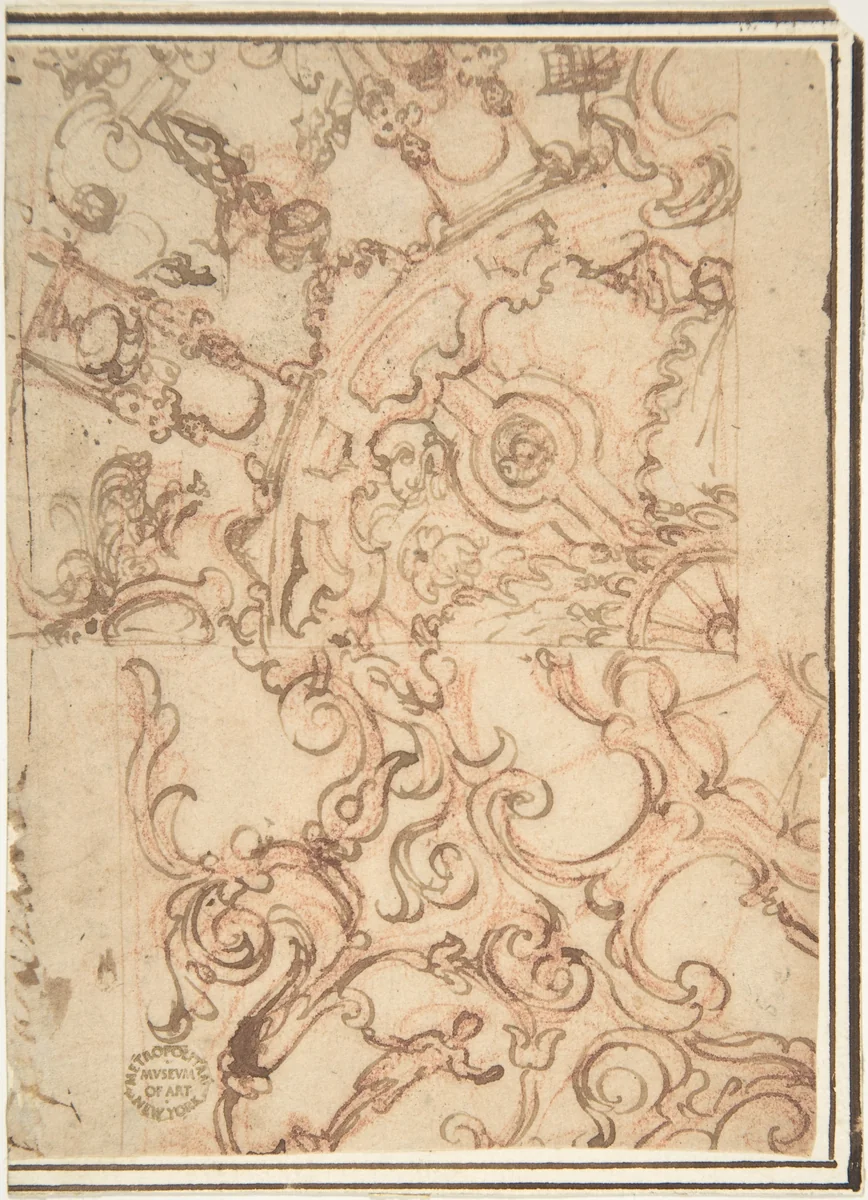 Ceiling Decoration by anonymous, drawing, 1500-1600