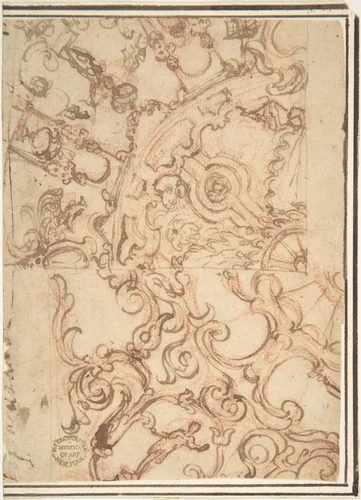 Ceiling Decoration by anonymous, drawing, 1500-1600